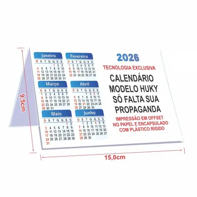 Calendario de Mesa Com a Sua Marca