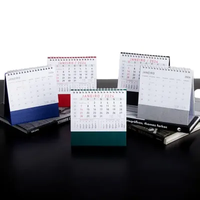 Calendario de Mesa Personalizado Com Base Percalux