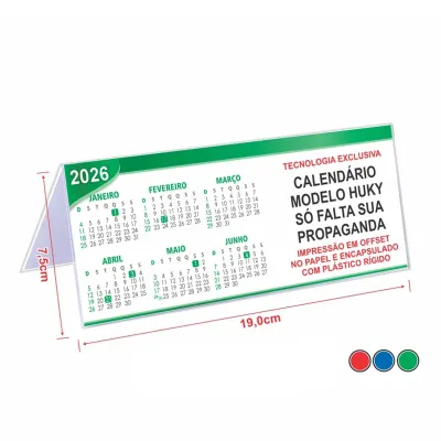 Calendario de Mesa Vermelho