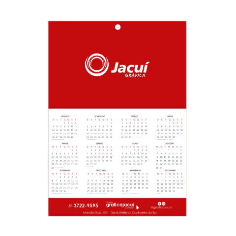 Calendário de Parede 2026 - A3