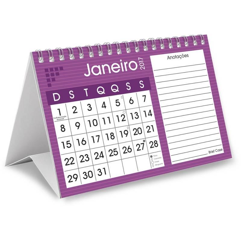 CALENDÁRIO ESPIRAL BASE BRANCA - Brindes Rio