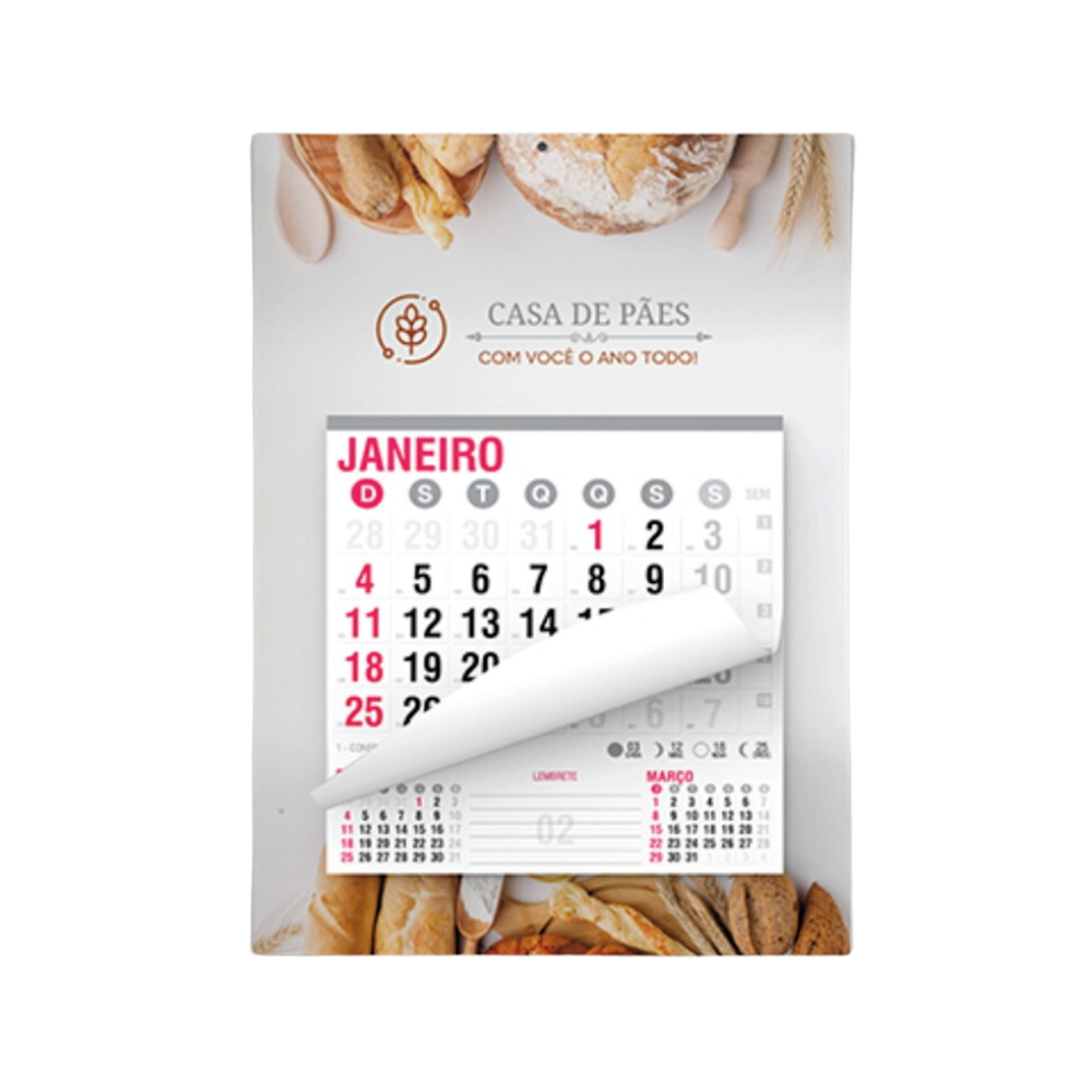 Calendário Folhinha Comercial