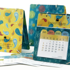 Calendário 2 argolas e bolso de acetato Personalizado — foto 2