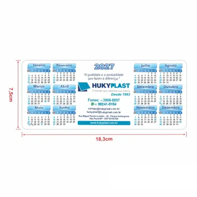 Calendário para monitor PC 2027