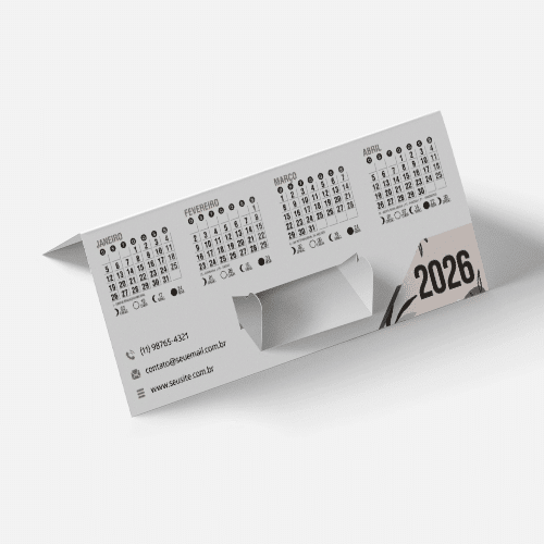 Calendário Porta Cartão