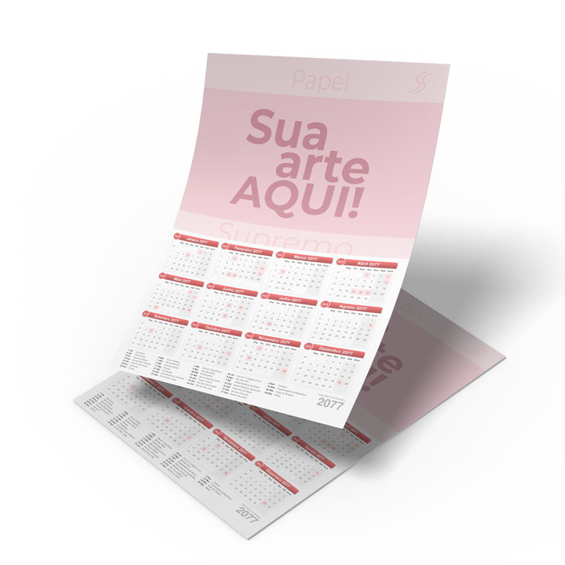 Calendário Simples Vários tamanhos