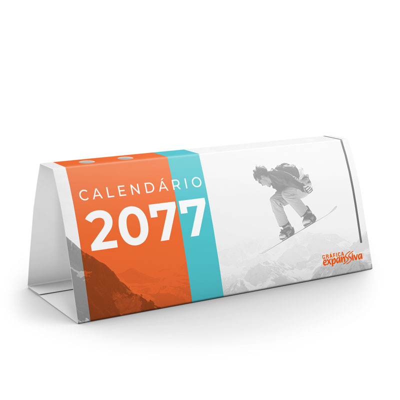Calendários de Mesa Furo Caneta - 11x18 cm
