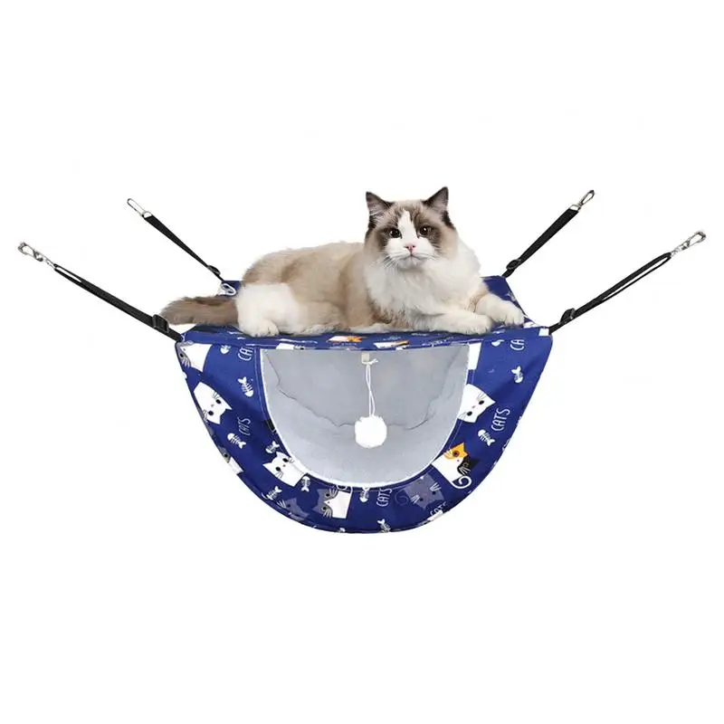 Cama de Pelúcia Macia e Gaiola Dupla Camada para Gatos, Coelhos, Hamsters e Cães Pequenos