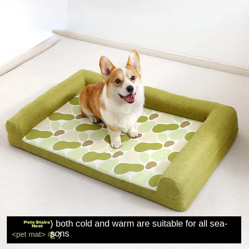 Cama Ortopédica Confortável para Cães Pequenos e Médios com Espuma de Caixa de Ovo, Capa Removível e Forro Impermeável
