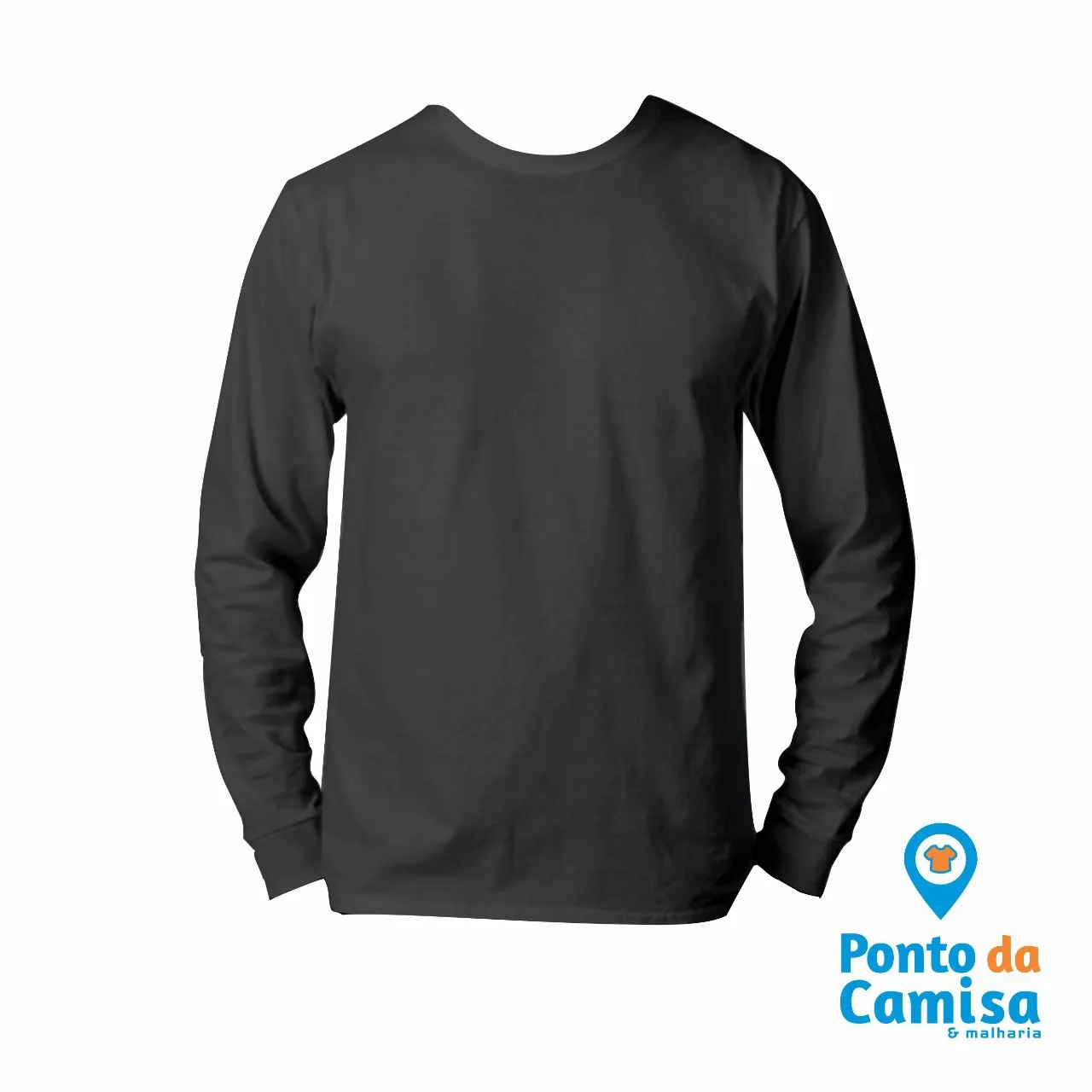 Camisa Básica Manga Longa Algodão
