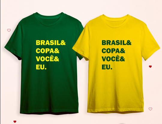 Camisa Dia dos Namorados - Brasil & Copa