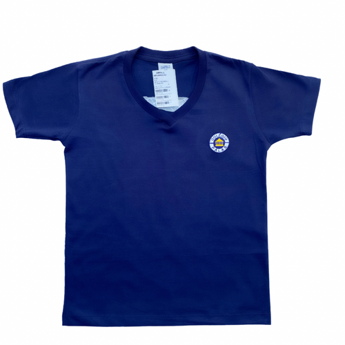 Camisa Meia Manga - Azul Marinho - Colégio Palas