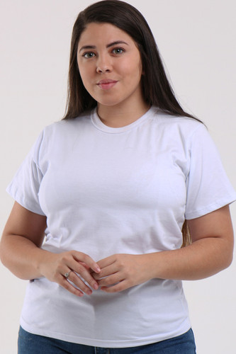 Camisa Meia Manga Básica Baby Look - Várias Cores