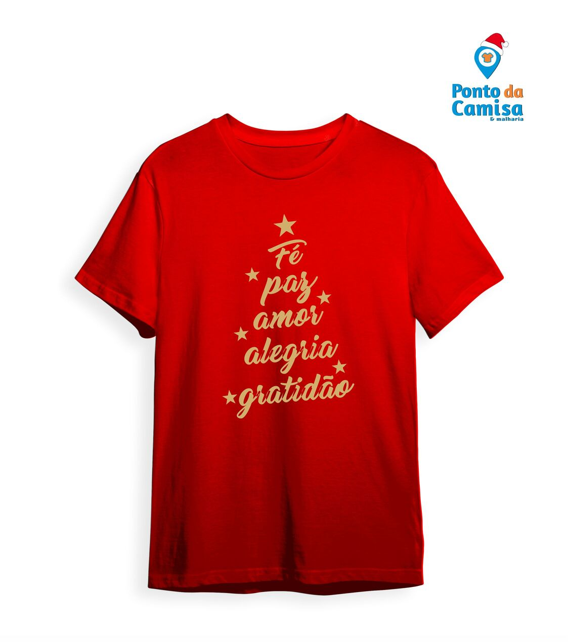 Camisa Natal - Fé & Amor & Alegria
