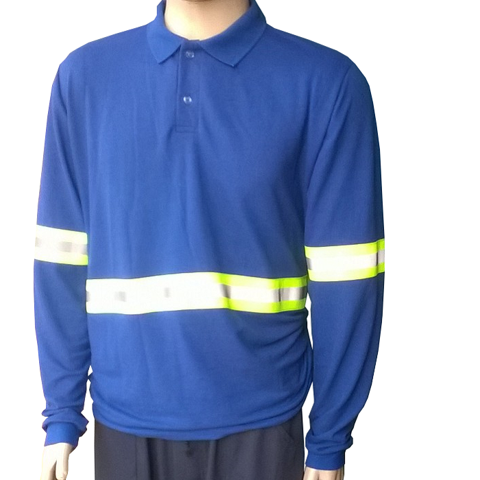 Camisa Polo com faixa refletiva