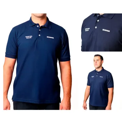Camisa polo em malha piquet