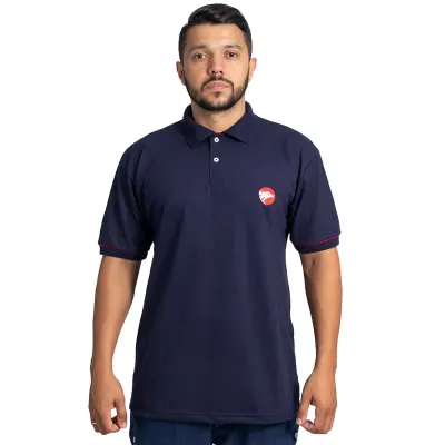 Camisa polo em malha piquet