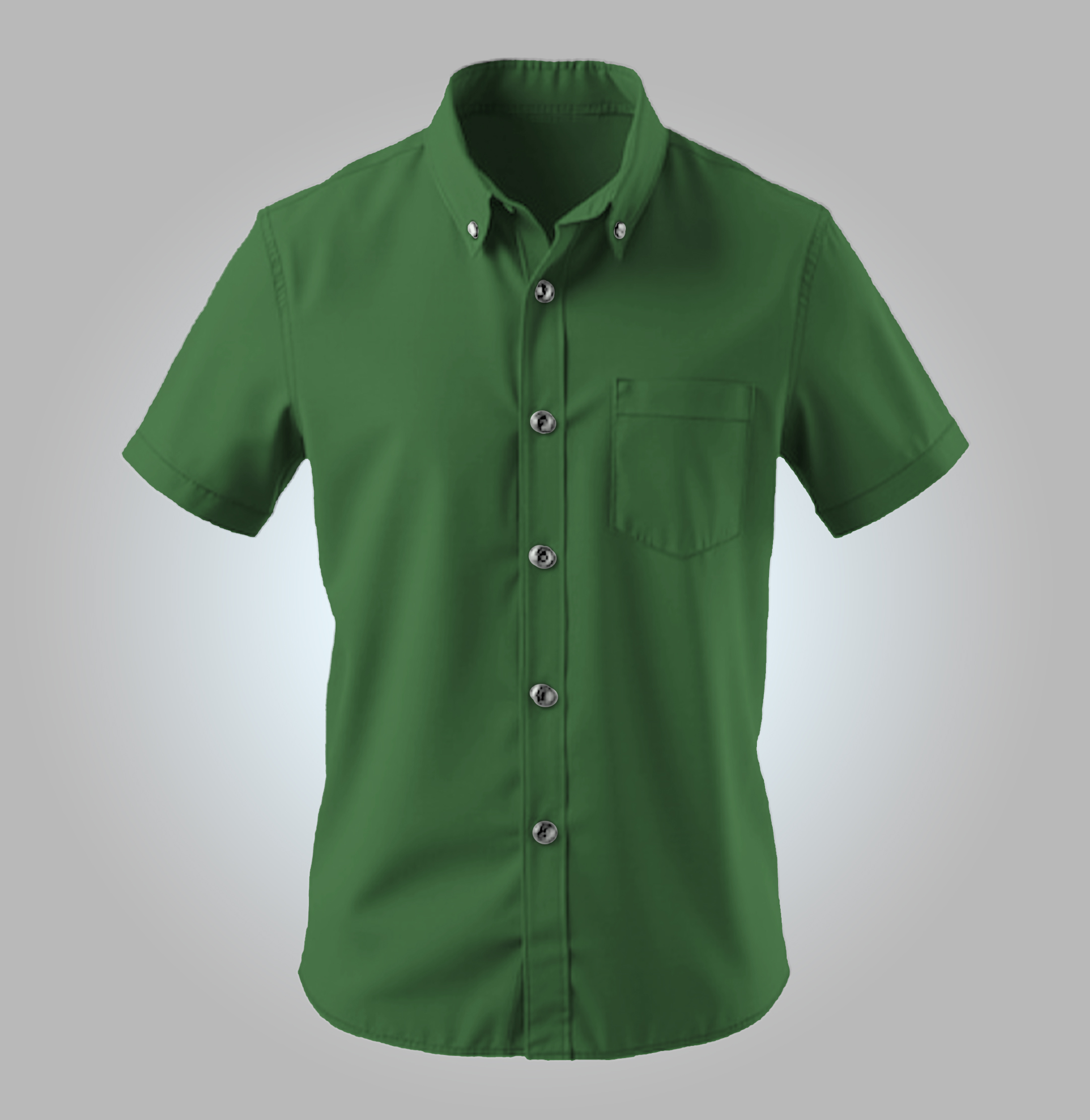Camisa Social Verde 3013 Manga Curta