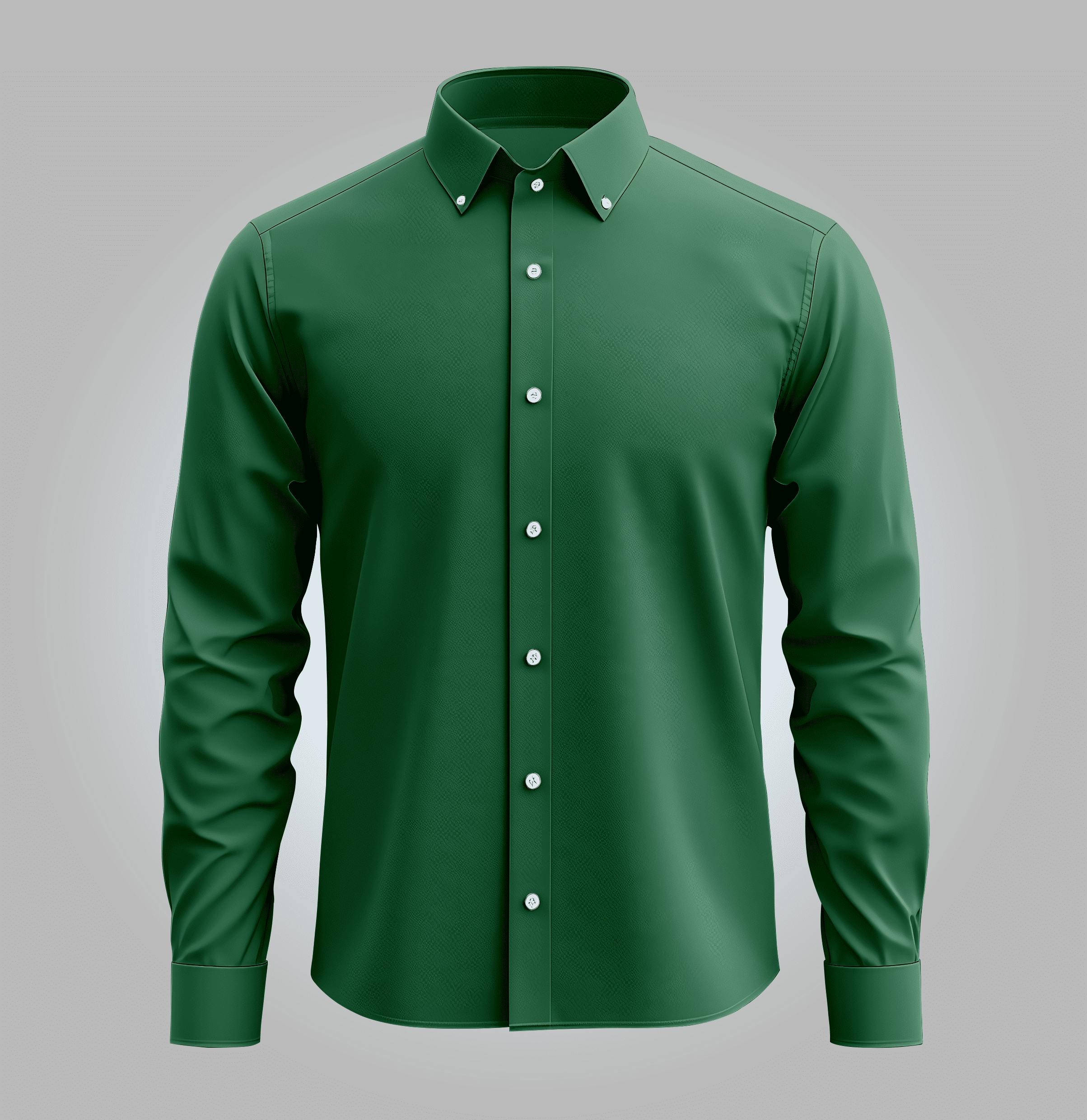 Camisa Social Verde Manga Longa