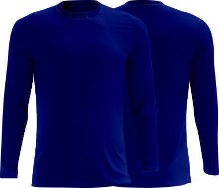 Camiseta Azul Royal 5680 PV Manga Longa