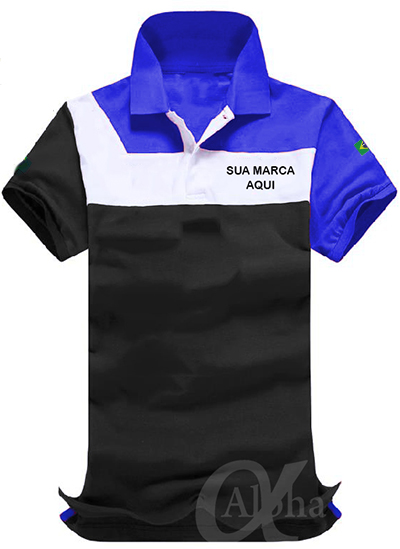 Camiseta camisa polo personalizada para empresas - kit 10 pçs