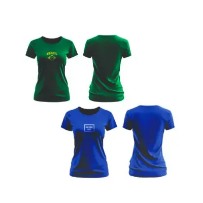 Camiseta Careca Feminina 100 Algodao