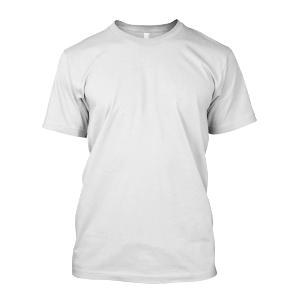 Camiseta de Algodão Masculina Branca Lisa