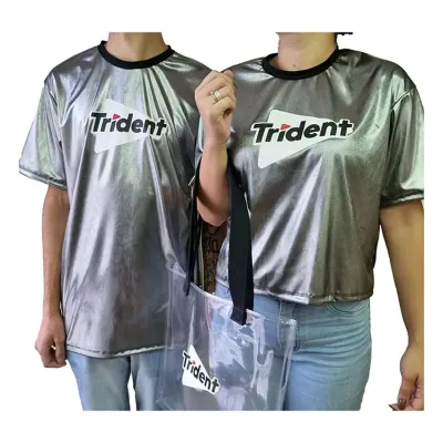 Camiseta e Cropped Brilhante
