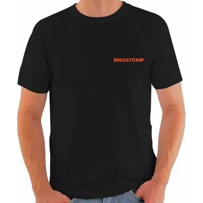 Camiseta Gola Careca Com Silk na Frente
