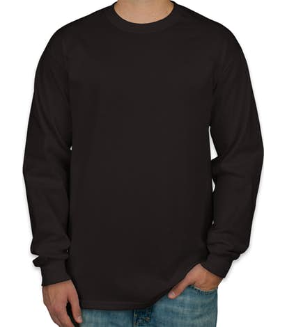 Camiseta Manga Longa Masculina Preta Lisa
