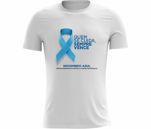 Camiseta Novembro Azul Quem se cuida