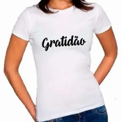 Camiseta Poliester Feminino 100 Personalizada