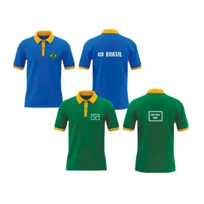 Camiseta Polo Masculina - Brasil