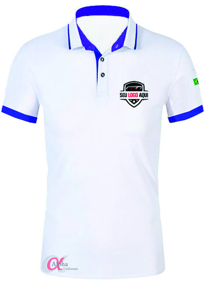 Camiseta polo personalizada para comprar on line uniformes corporativos para empresas - kit 10 pçs