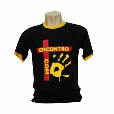 Camiseta promocional confeccionada em diversos tecidos