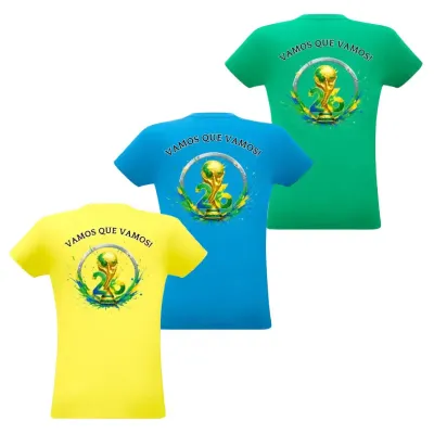 Camiseta Unissex 100 Algodao Fio 30 1 Verde