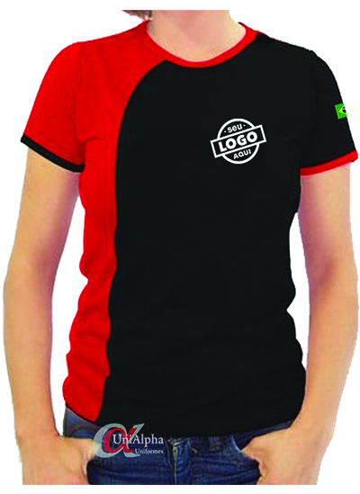 Camisetas Personalizadas modelo diferenciado com recortes exclusivos uniformes mais bonitos do Brasil - kit 10 pçs