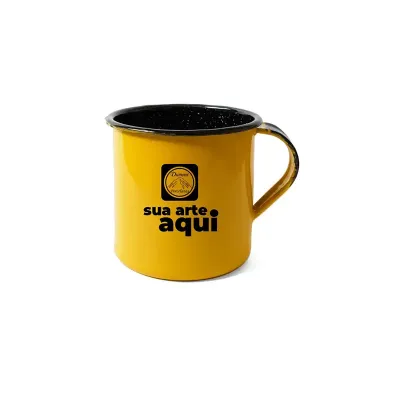 Caneca Agata Metal 180ml Amarela