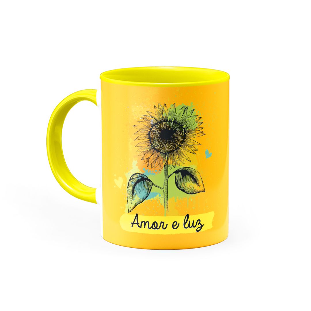Caneca Amor e Luz • Canecas 24 Horas