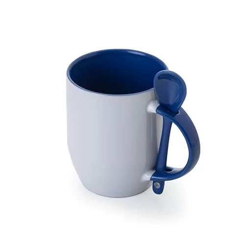 Caneca Cerâmica 350 ml com Colher
