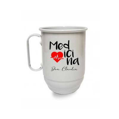 Caneca de Aluminio 500ml Personalizada Para Brindes