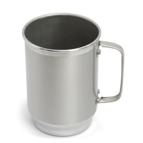 Caneca de Alumínio Prata com Tarja para Sublimação - 600ml