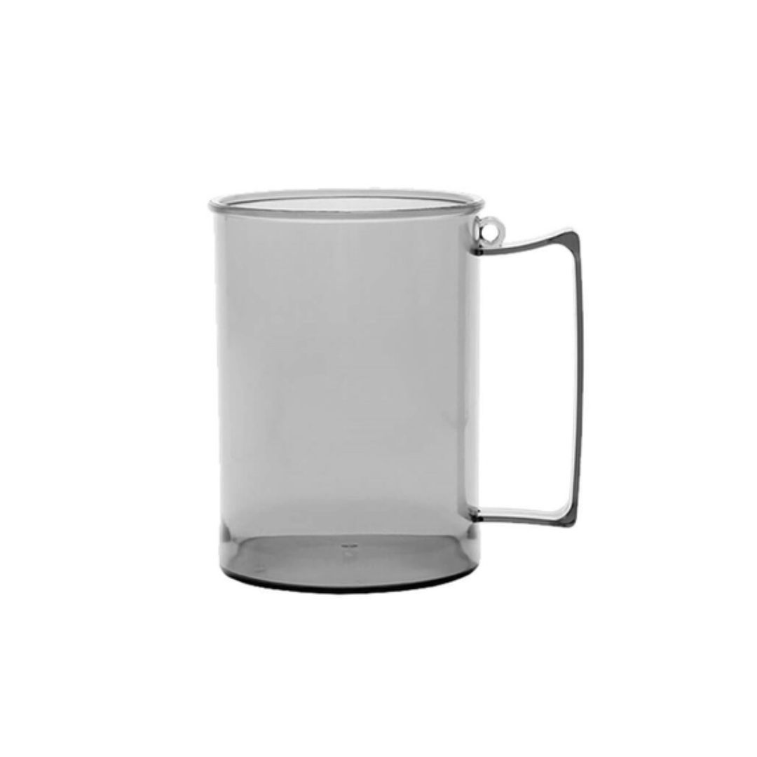 Caneca de Chopp Biselado em Acrílico Fumê - 300 ml