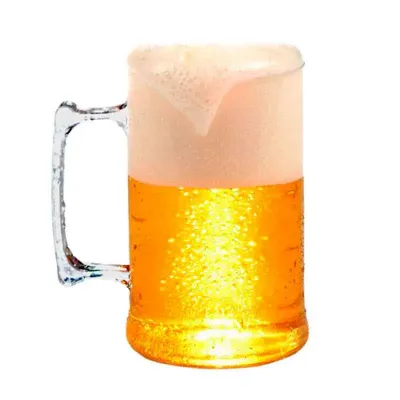 Caneca de Chopp em Acrilico 350 ml Translucido