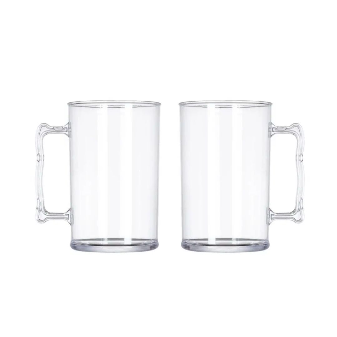 Caneca de Chopp em Acrílico Cristal Transparente - 450 ml