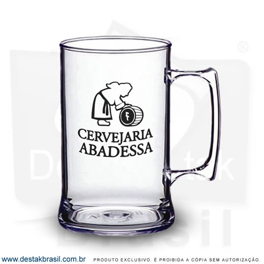 Caneca de Chopp Personalizada - Caneca de Acrílico 450 ml