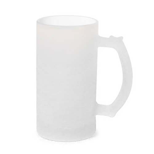 Caneca de Chopp Vidro Jateado 475ml Personalizada