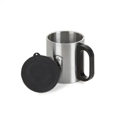 Caneca de Metal 180 ml Com Tampa