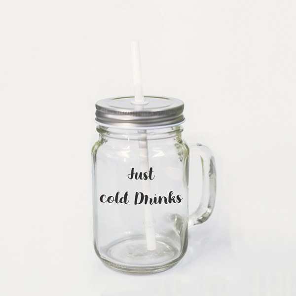 Caneca Drink com canudo