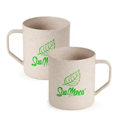 Caneca Ecologica Personalizada Fibra de Arroz